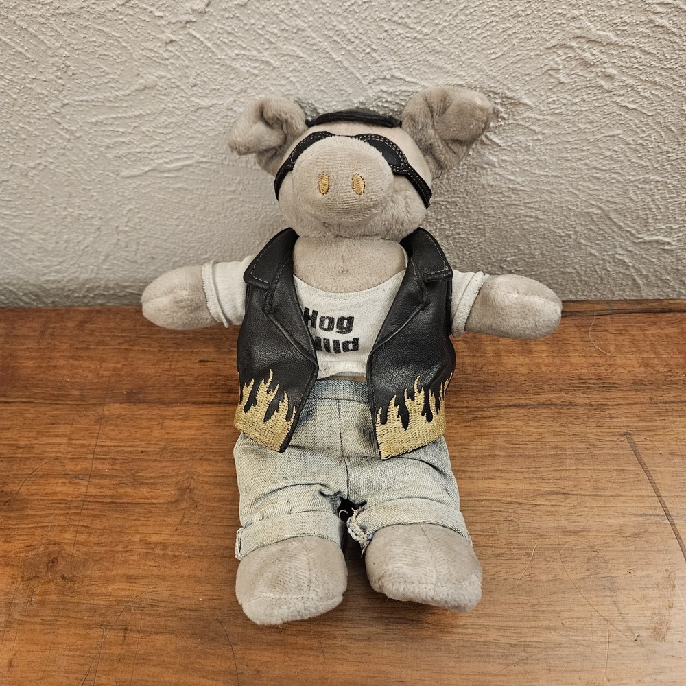 2006 USPS Exclusive Motorcycle Stamp Hog Wild Pig Post Office Plush